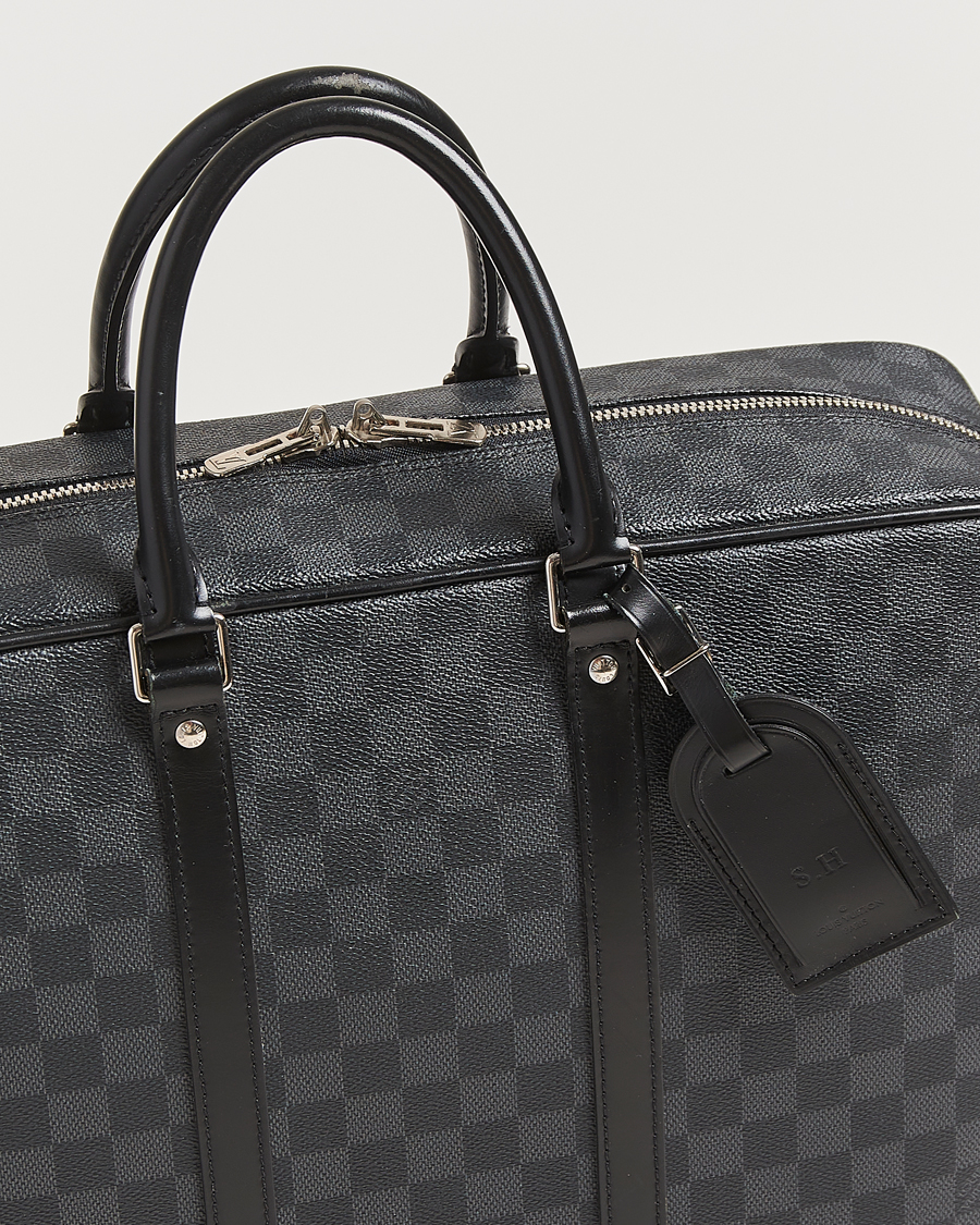 Men | Pre-Owned & Vintage Bags | Louis Vuitton Pre-Owned | Porte-Documents Voyage Briefcase Damier Graphite