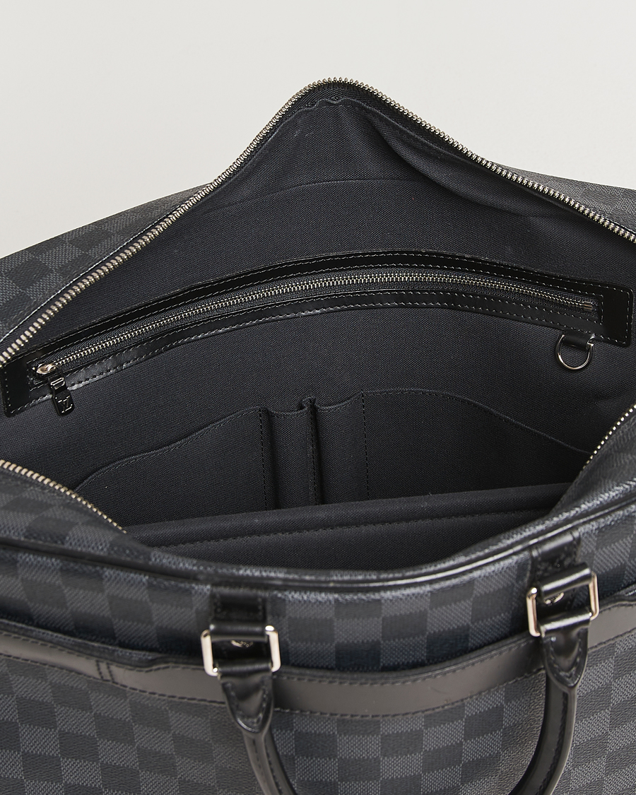 Men | Pre-Owned & Vintage Bags | Louis Vuitton Pre-Owned | Porte-Documents Voyage Briefcase Damier Graphite