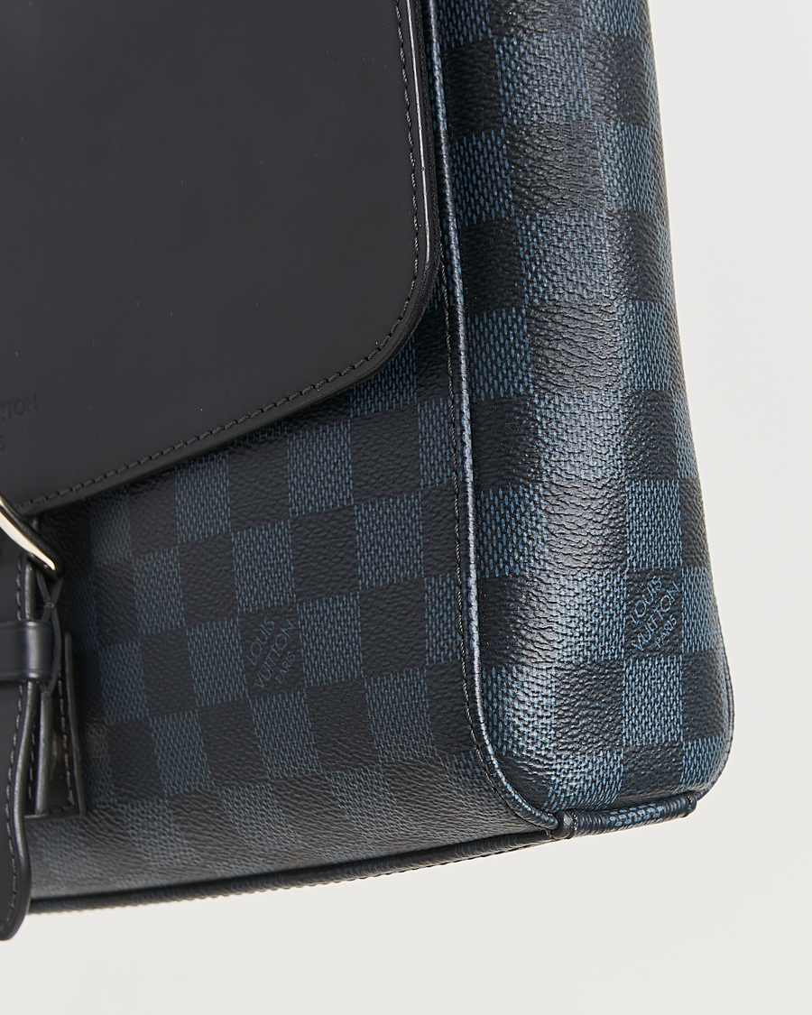 Men | Pre-Owned & Vintage Bags | Louis Vuitton Pre-Owned | Newport Messenger PM Damier Cobalt