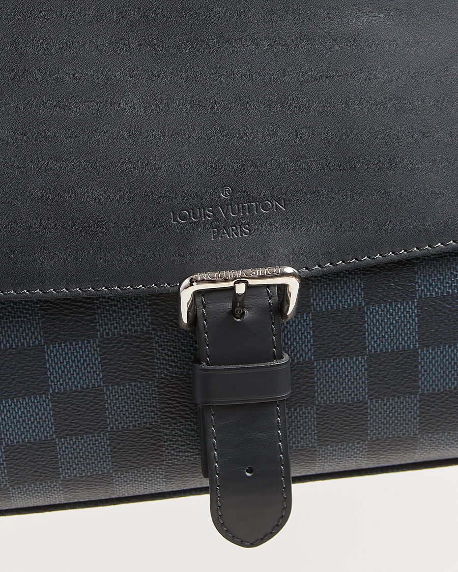 Men | Pre-Owned & Vintage Bags | Louis Vuitton Pre-Owned | Newport Messenger PM Damier Cobalt