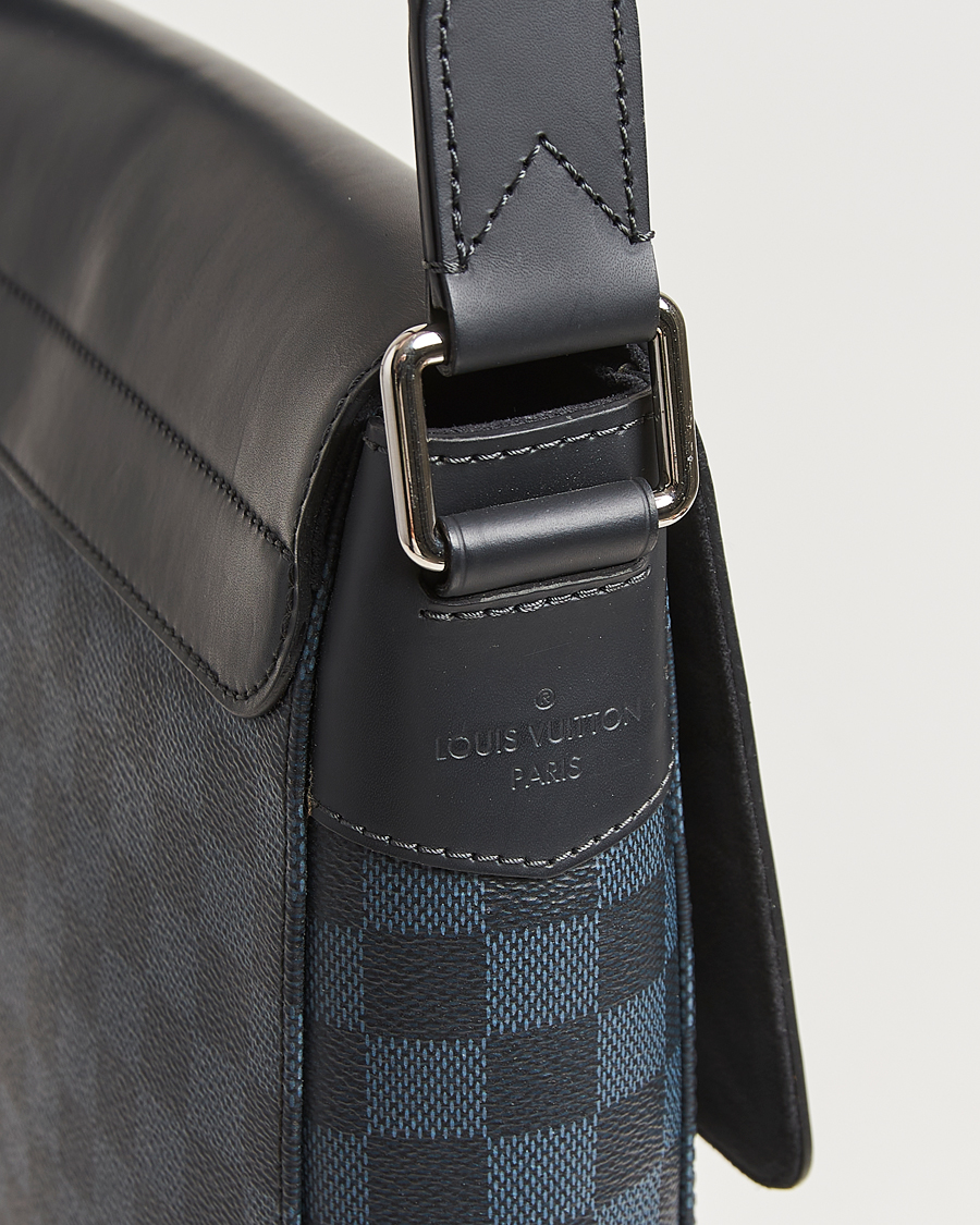 Men | Pre-Owned & Vintage Bags | Louis Vuitton Pre-Owned | Newport Messenger PM Damier Cobalt