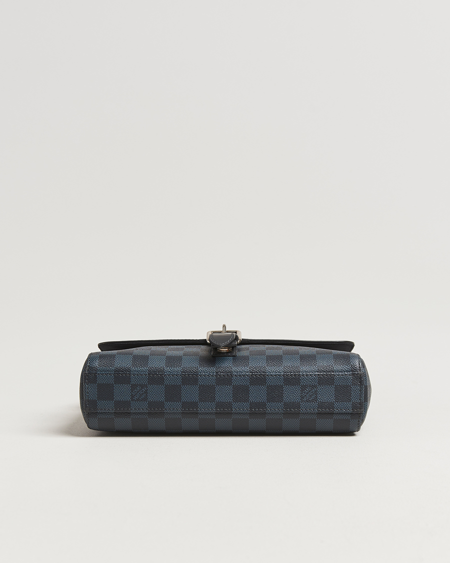 Men | Pre-Owned & Vintage Bags | Louis Vuitton Pre-Owned | Newport Messenger PM Damier Cobalt