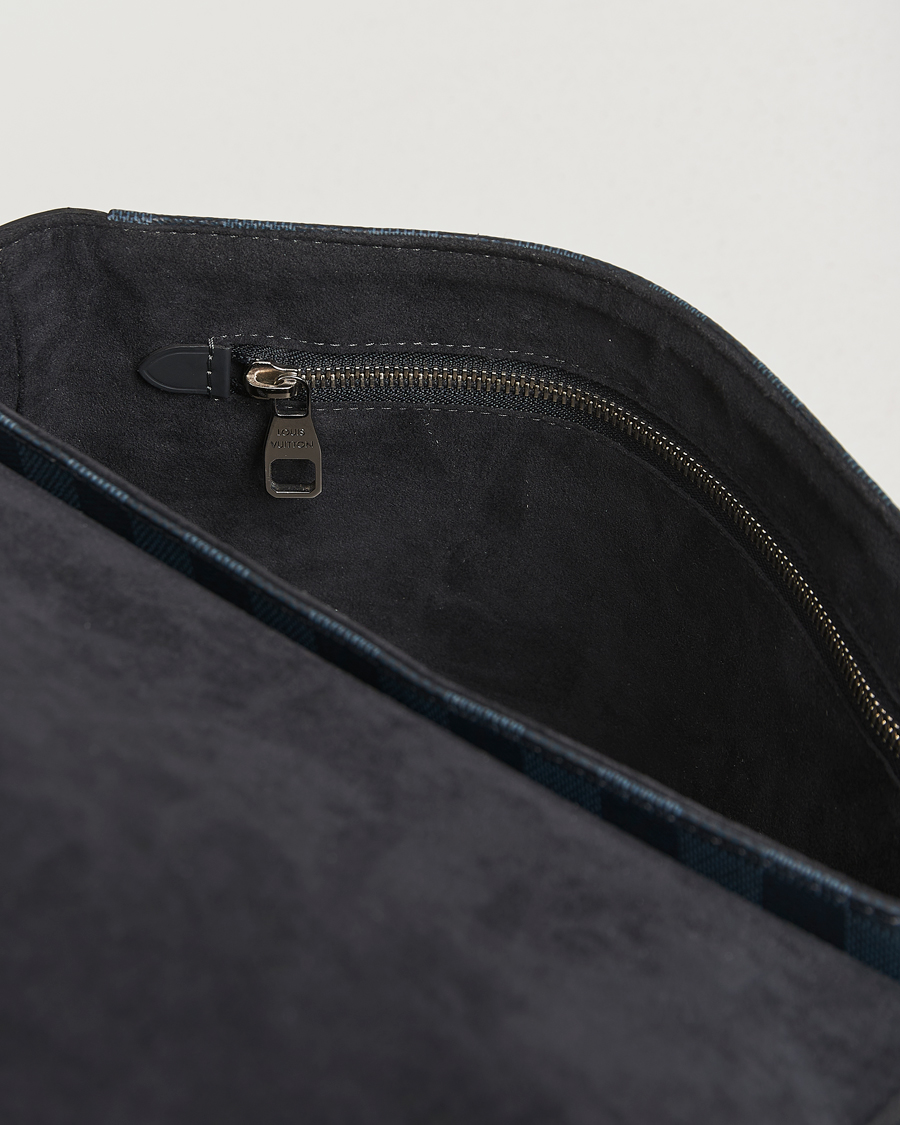 Men | Pre-Owned & Vintage Bags | Louis Vuitton Pre-Owned | Newport Messenger PM Damier Cobalt