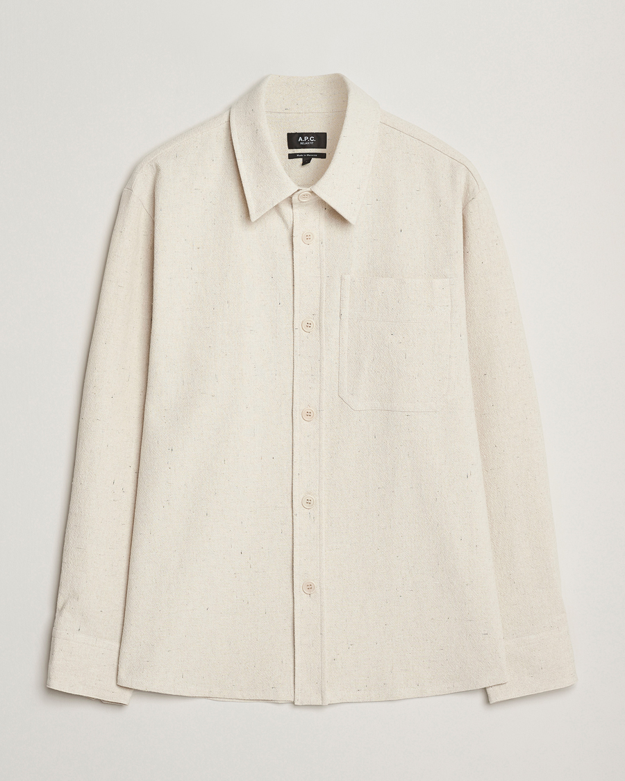 Men | Shirts | A.P.C. | Basile Overshirt Ecru