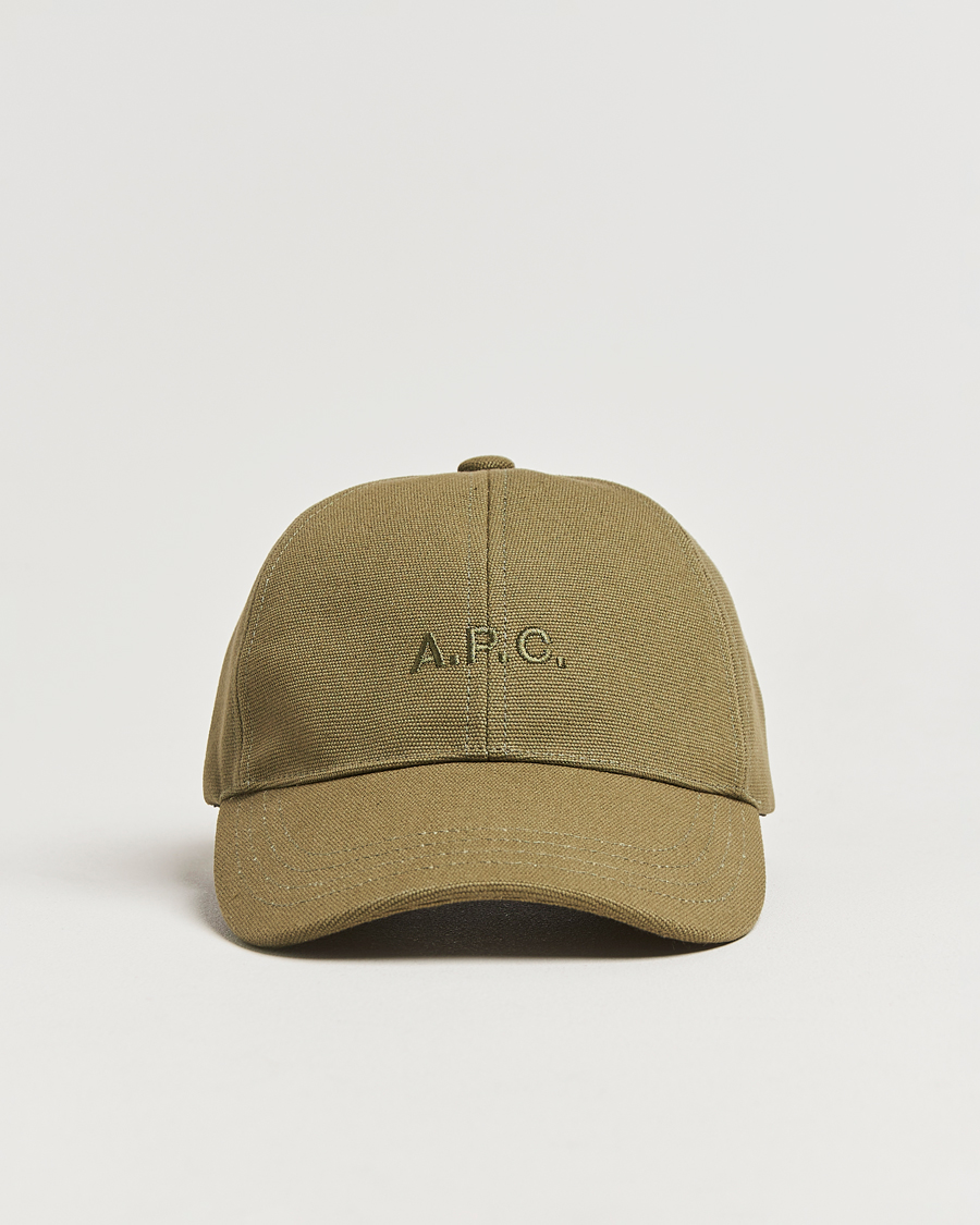 Men | Hats & Caps | A.P.C. | Charlie Baseball Cap Khaki Green