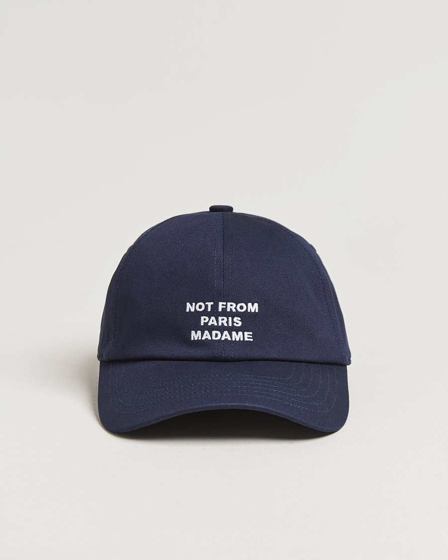 Men | Hats & Caps | Drôle de Monsieur | Slogan Baseball Cap Navy