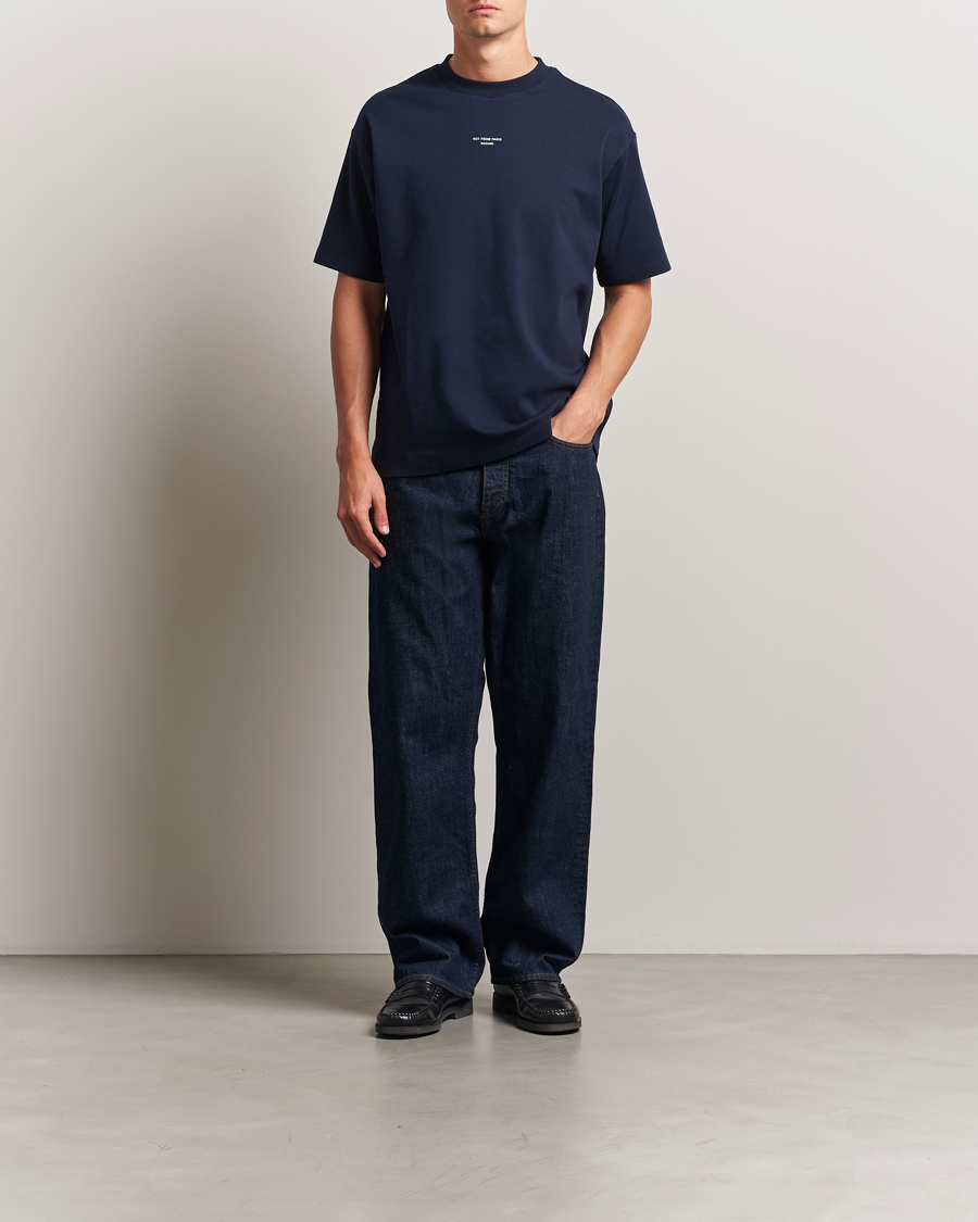 Men | T-Shirts | Drôle de Monsieur | Classic Slogan T-Shirt Navy