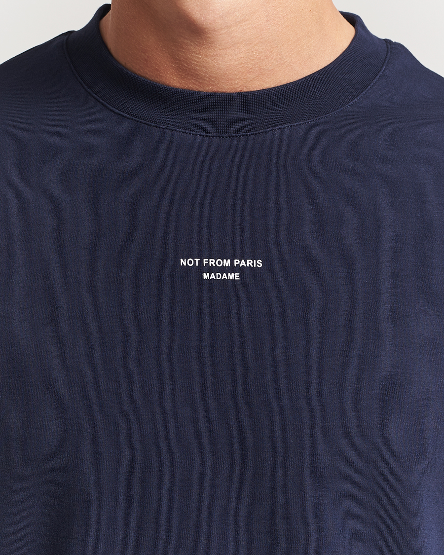 Men | T-Shirts | Drôle de Monsieur | Classic Slogan T-Shirt Navy