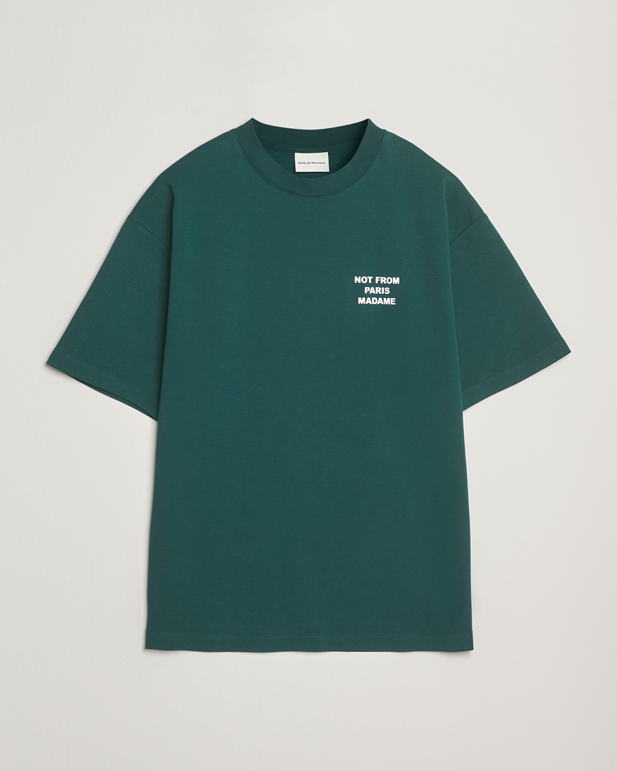 Men | T-Shirts | Drôle de Monsieur | Slogan T-Shirt Dark Green