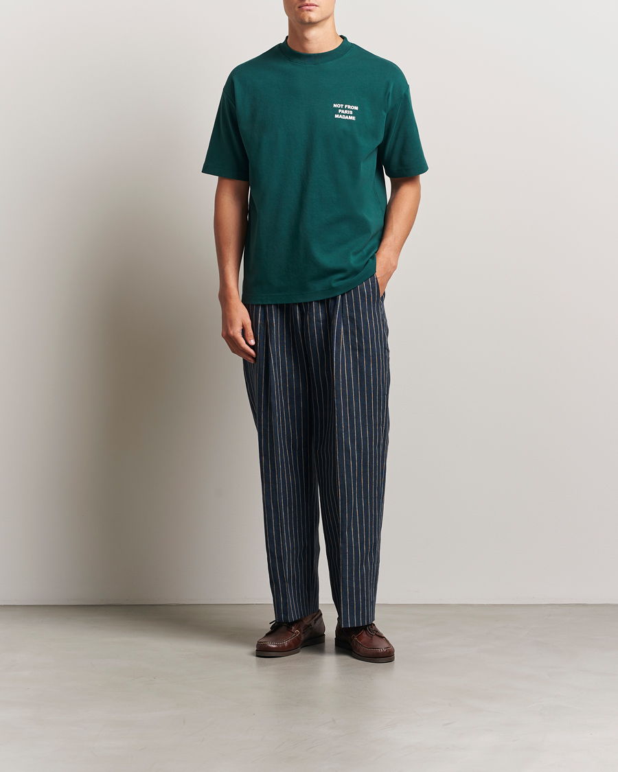 Men | T-Shirts | Drôle de Monsieur | Slogan T-Shirt Dark Green