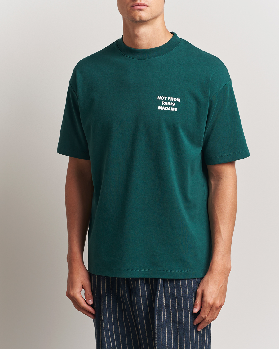 Men | T-Shirts | Drôle de Monsieur | Slogan T-Shirt Dark Green