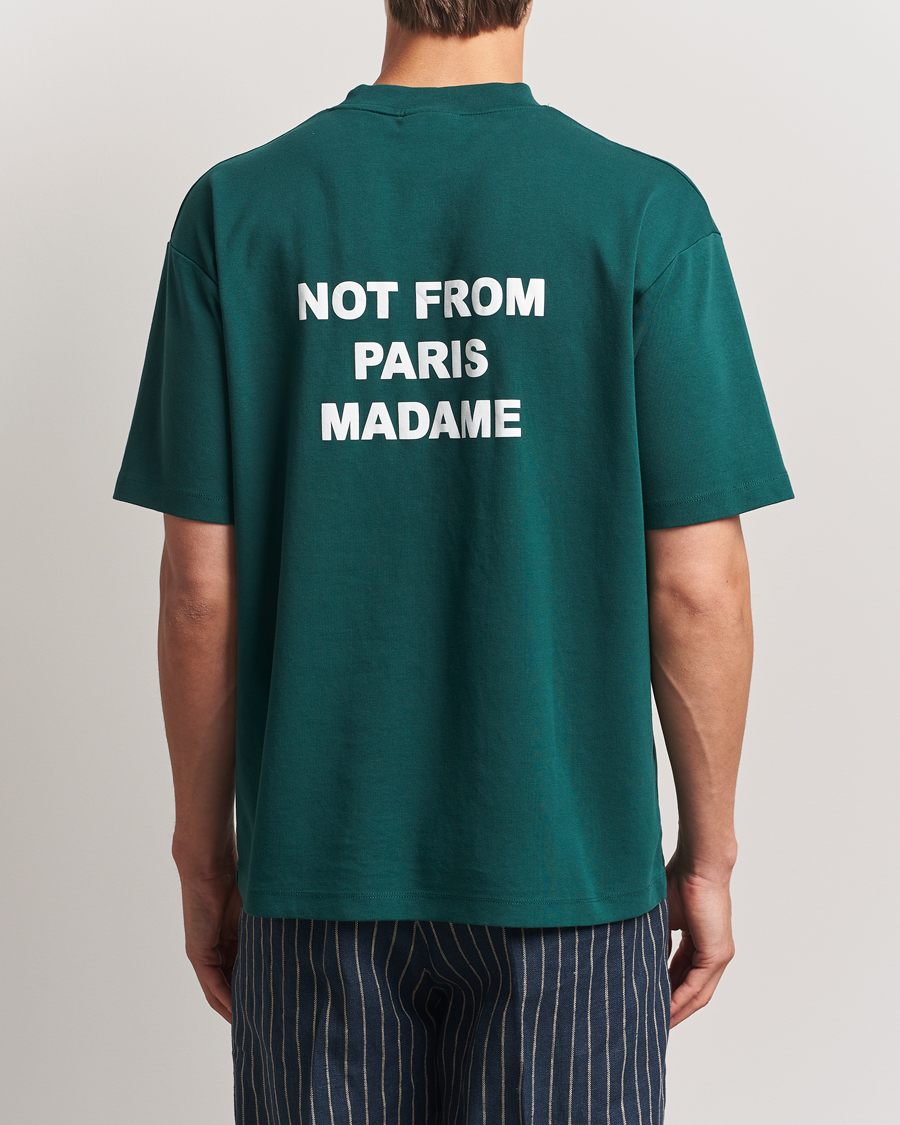 Men | T-Shirts | Drôle de Monsieur | Slogan T-Shirt Dark Green