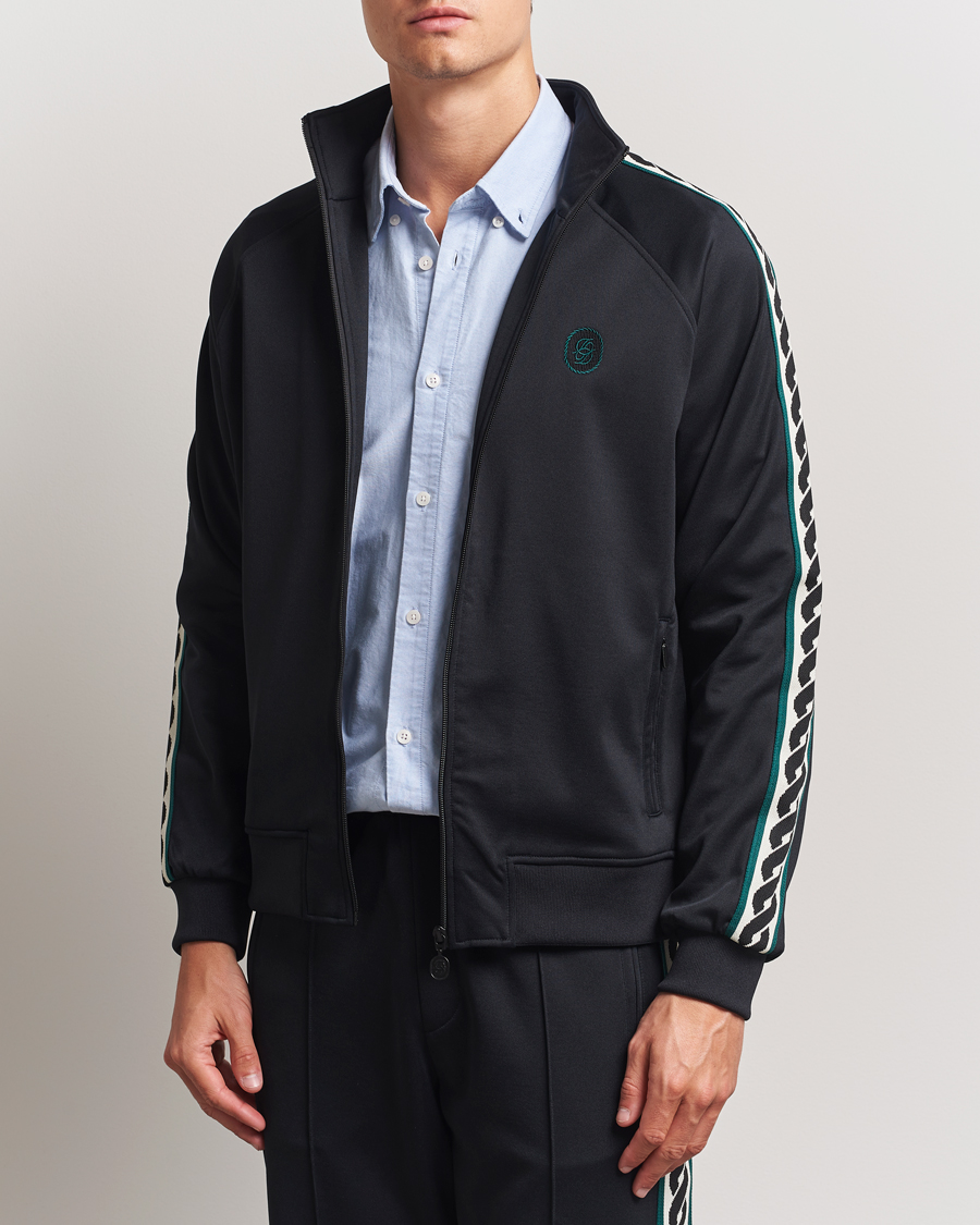 Men | Sweaters & Knitwear | Drôle de Monsieur | Survêtement Track Jacket Black