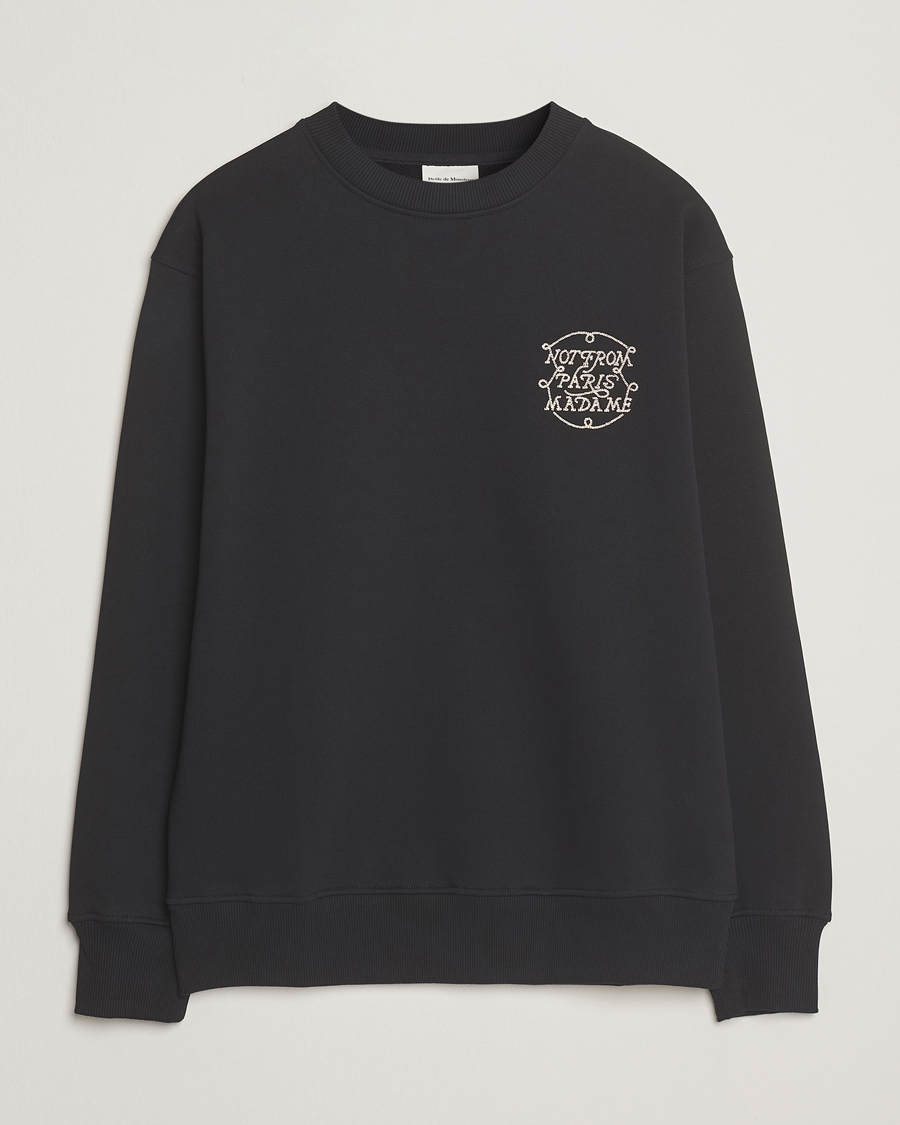 Men | Sweaters & Knitwear | Drôle de Monsieur | Slogan Tresses Sweatshirt Black