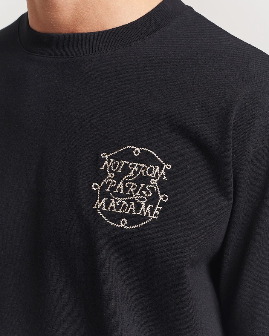 Men | T-Shirts | Drôle de Monsieur | Slogan Tresses T-Shirt Black