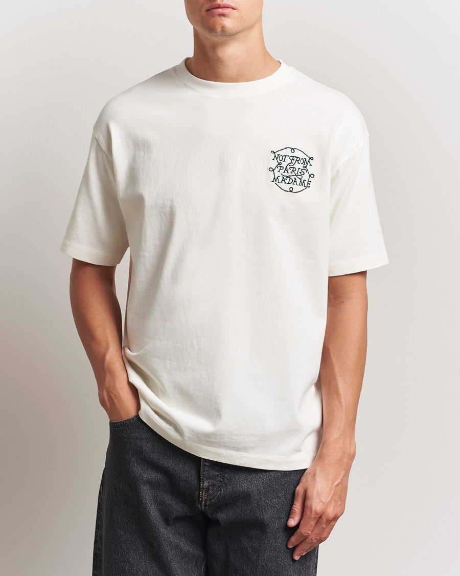 Men | T-Shirts | Drôle de Monsieur | Slogan Tresses T-Shirt Off White