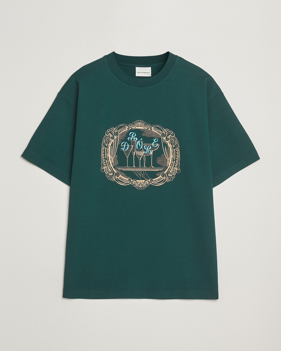 Men | T-Shirts | Drôle de Monsieur | Plateau T-Shirt Dark Green