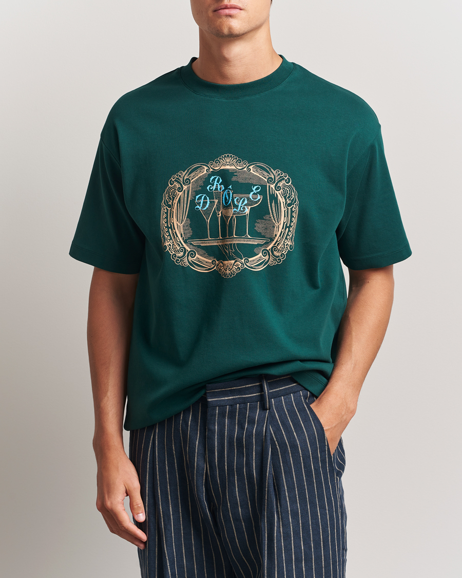 Men | T-Shirts | Drôle de Monsieur | Plateau T-Shirt Dark Green