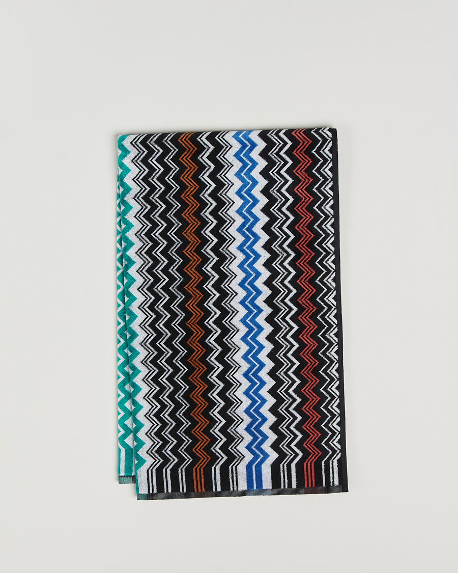 Men | Fabrics | Missoni Home | Neoclassic Bath Towel 70x115cm Black Multi