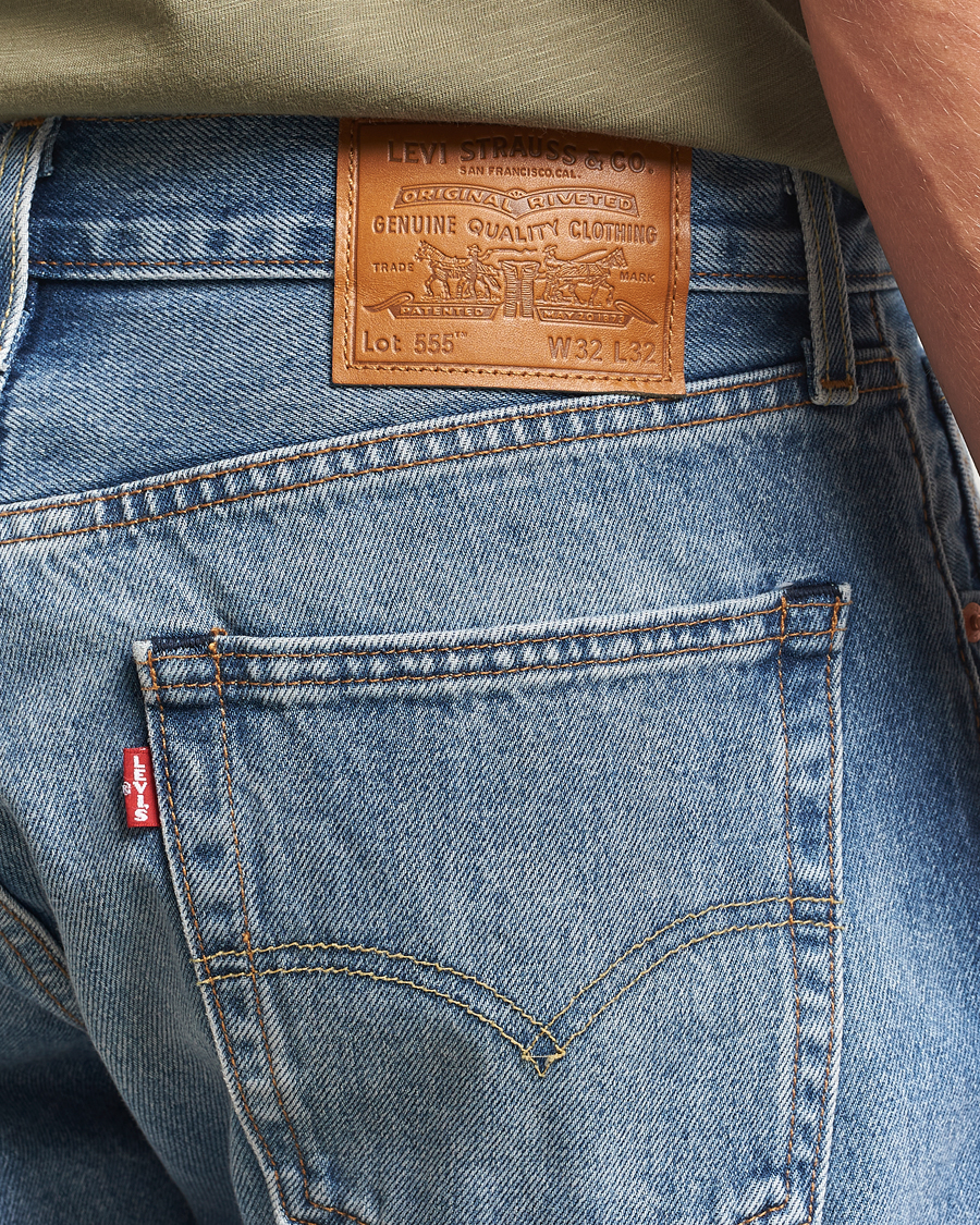 Men | Shirts | Levi's | 555 Relaxed Straight Jeans Indigo Champion