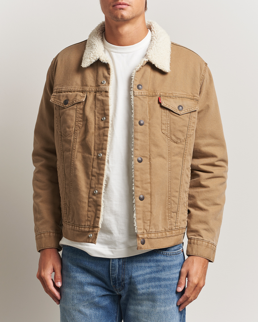 Men | Coats & Jackets | Levi's | Type 3 Sherpa Trucker Ermine Brown