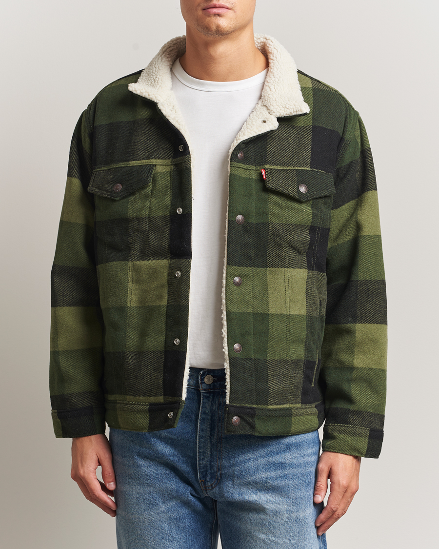 Men | Coats & Jackets | Levi's | Relaxed Fit Checked Trucker Jacket Laredo