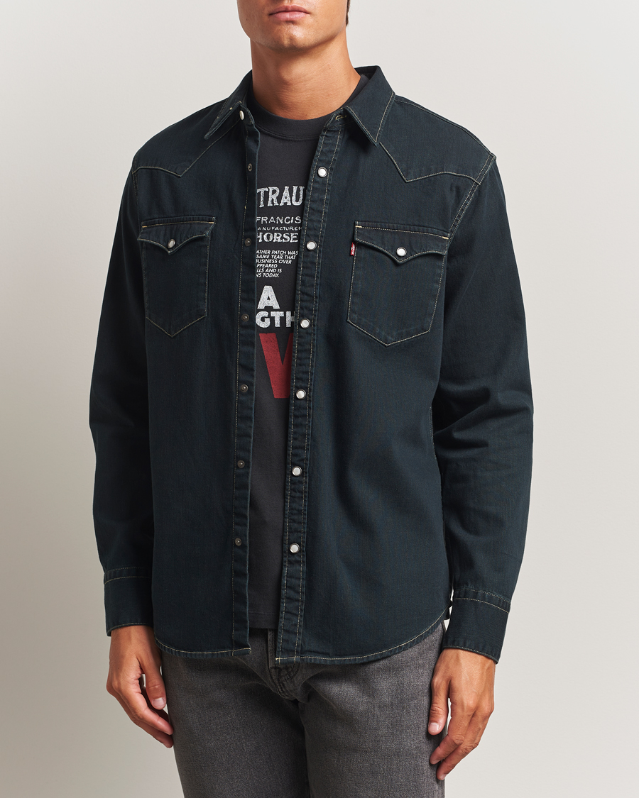 Men | Shirts | Levi's | Barstow Western Standard Shirt Washed Black