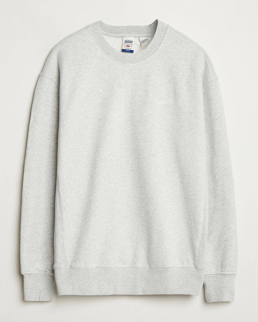 Men | Sweaters & Knitwear | Levi's | Authentic Crew Neck Sweatshirt Light Grey Heather