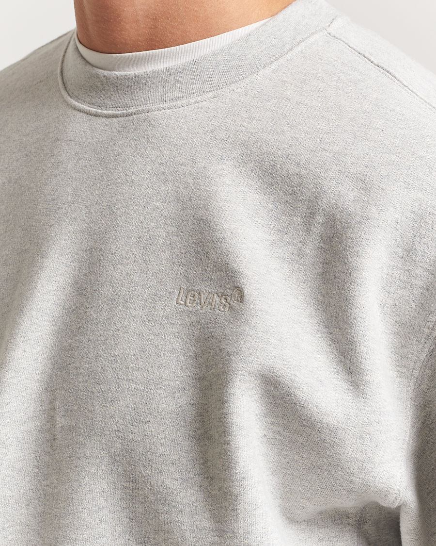 Men | Sweaters & Knitwear | Levi's | Authentic Crew Neck Sweatshirt Light Grey Heather
