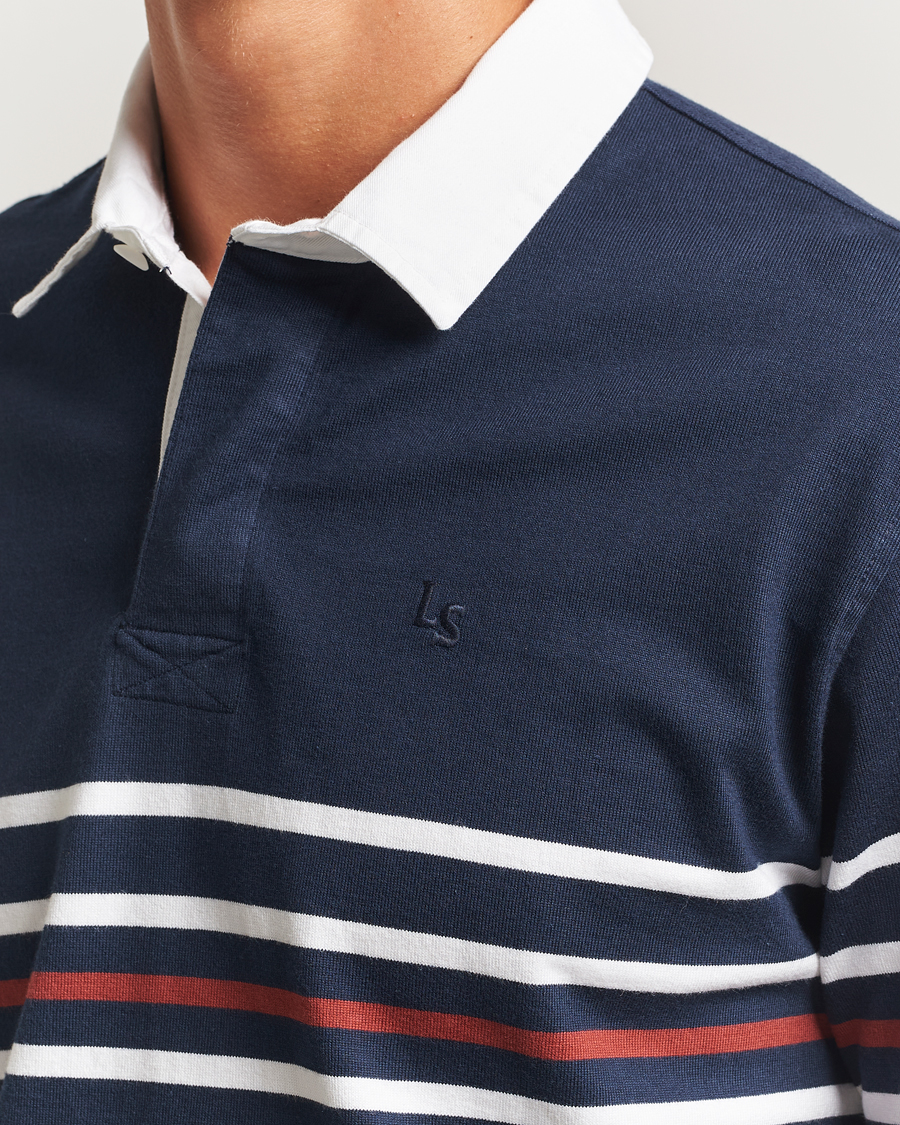 Men | Sweaters & Knitwear | Levi's | Union Striped Rugby Sweater Navy Blazer