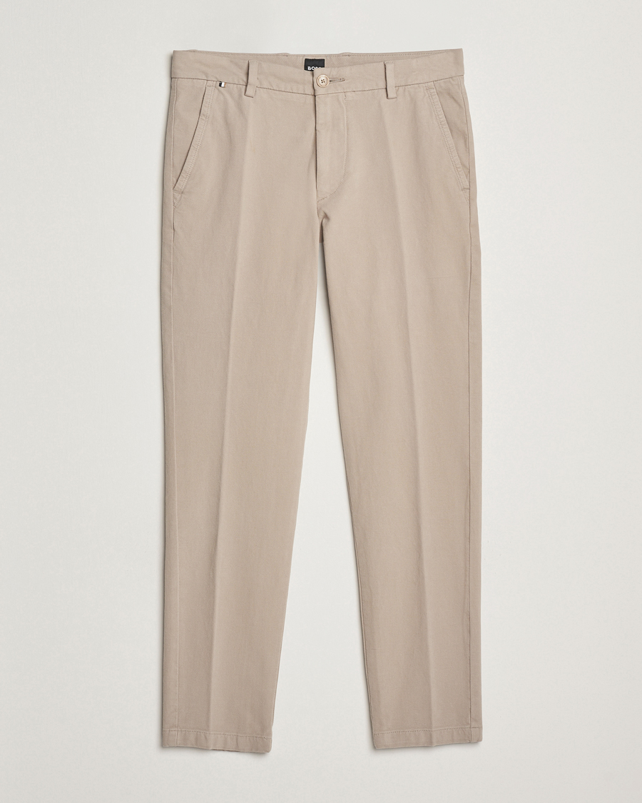 Men | Trousers | BOSS BLACK | Kaiton Structured Chinos Open Beige