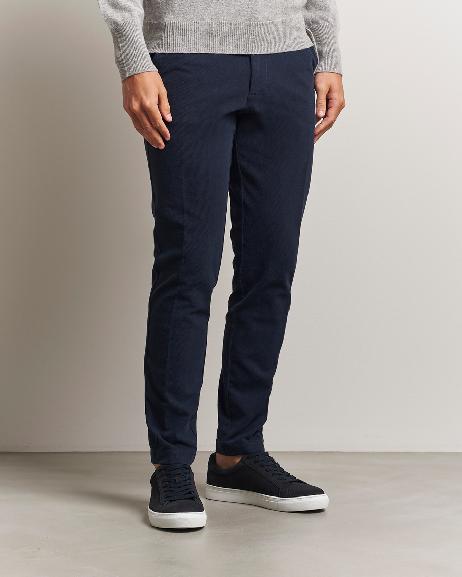 Men | Trousers | BOSS BLACK | Kaiton Structured Chinos Dark Blue