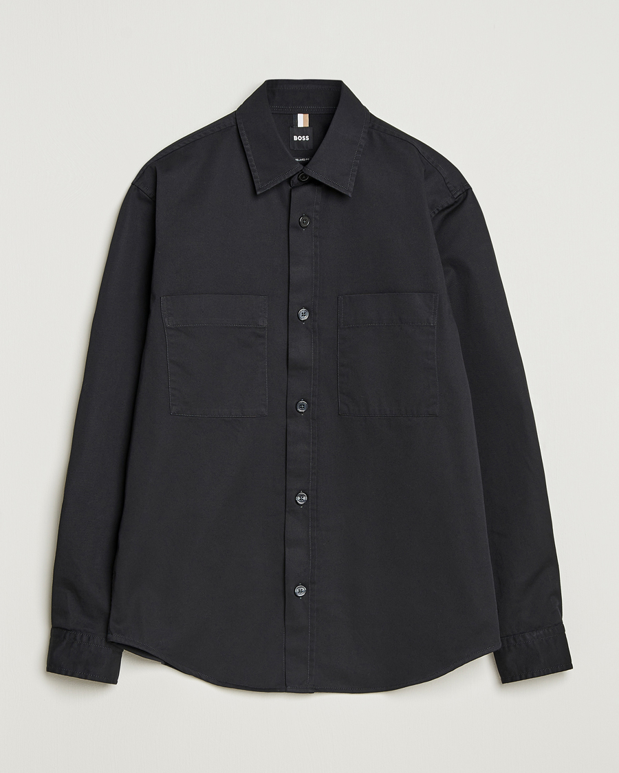Men | Shirts | BOSS BLACK | Owen Overshirt Black