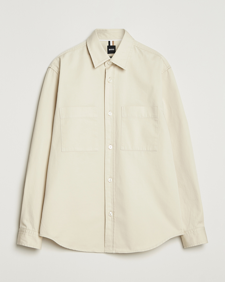 Men | Shirts | BOSS BLACK | Owen Overshirt Open White