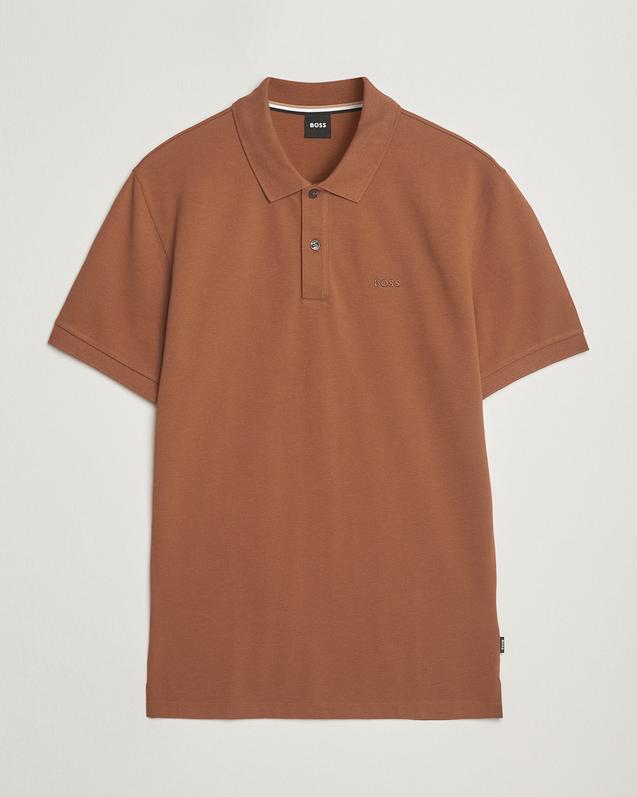 Men | Polo Shirts | BOSS BLACK | Pallas Polo Medium Brown