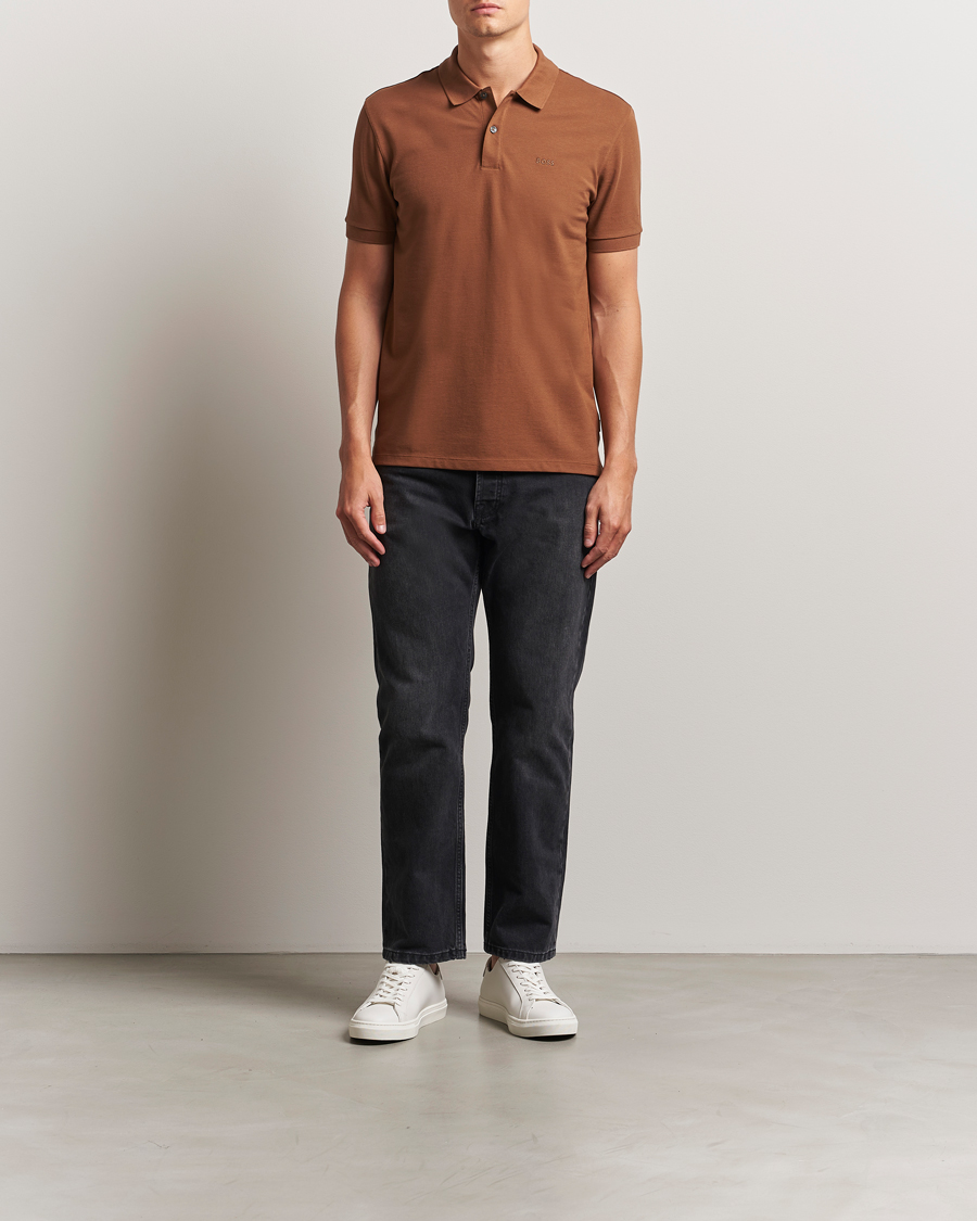 Men | Polo Shirts | BOSS BLACK | Pallas Polo Medium Brown