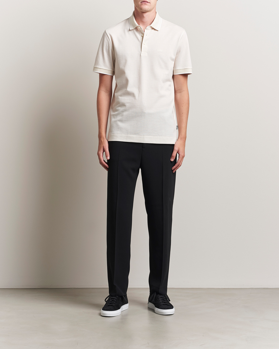 Men | Polo Shirts | BOSS BLACK | Prout Polo Open White