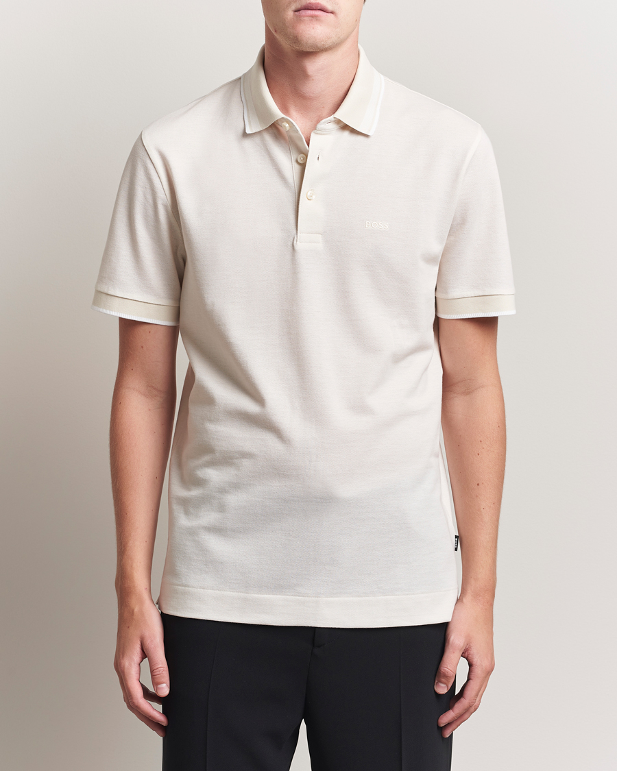 Men | Polo Shirts | BOSS BLACK | Prout Polo Open White