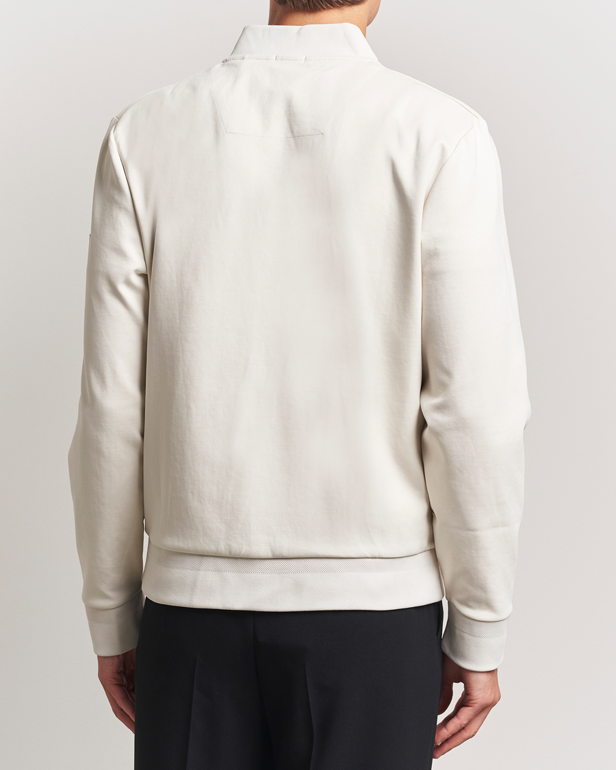Men | Sweaters & Knitwear | BOSS BLACK | Skiles Hybrid Full Zip Open White