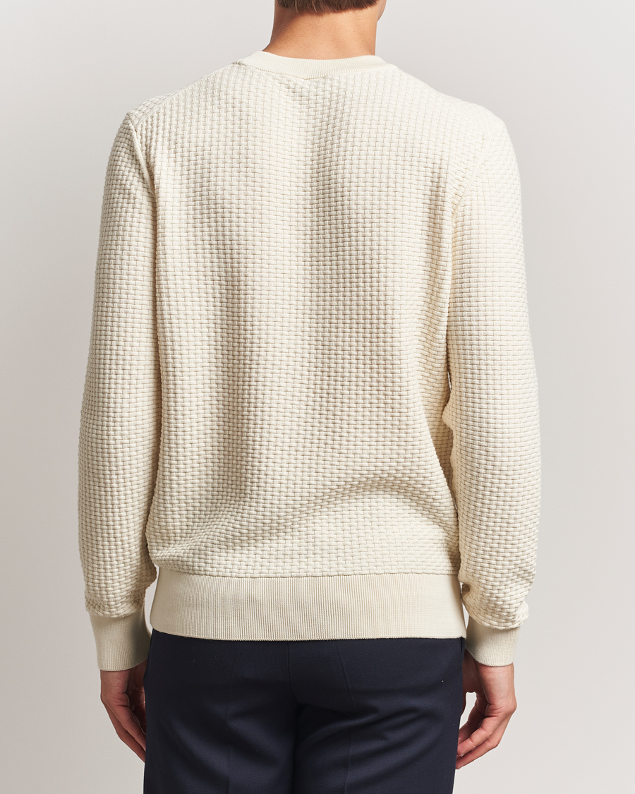 Men | Sweaters & Knitwear | BOSS BLACK | Imberto Structured Knitted Sweater Open White