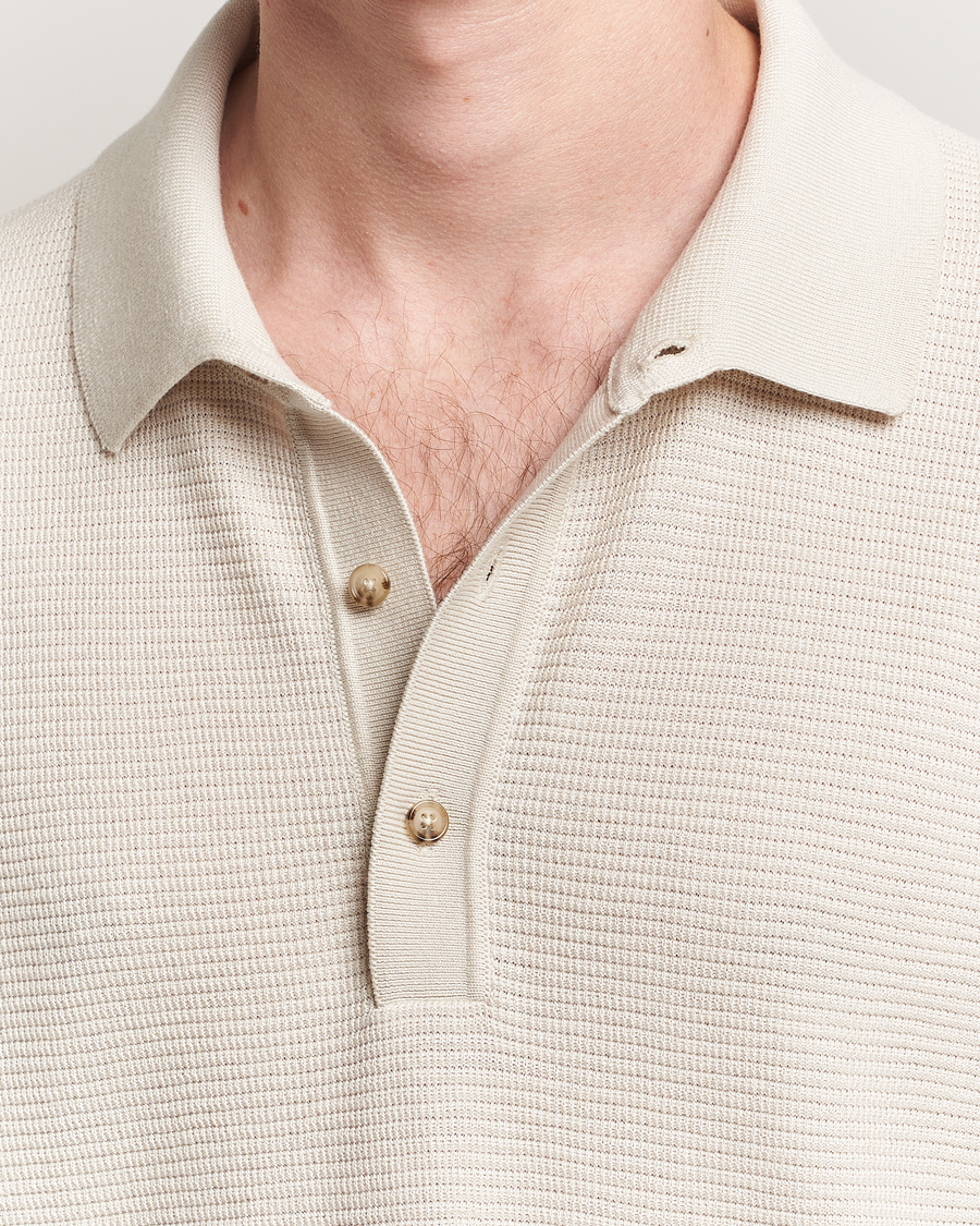 Men | Polo Shirts | BOSS BLACK | Lanotti Knitted Polo Open White
