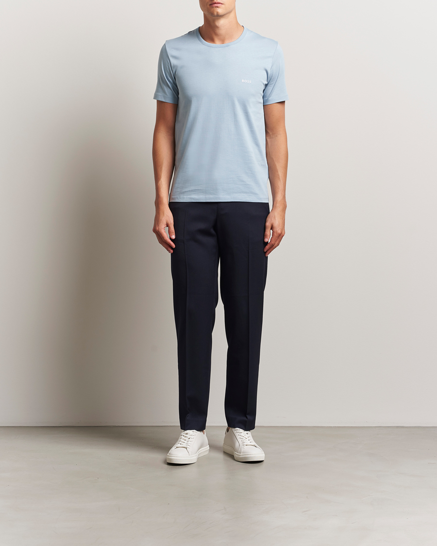 Men | T-Shirts | BOSS BLACK | 3-Pack Crew Neck T-Shirt Blue/Aqua/Navy