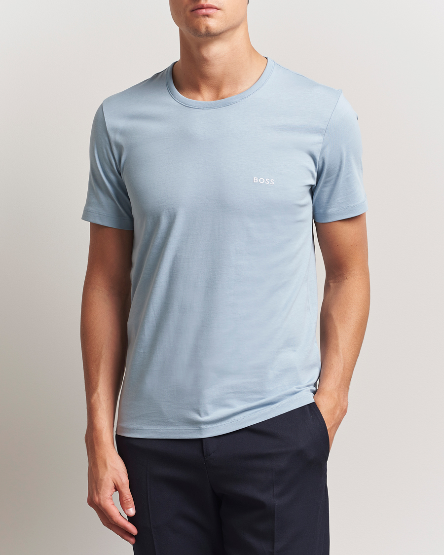 Men | T-Shirts | BOSS BLACK | 3-Pack Crew Neck T-Shirt Blue/Aqua/Navy