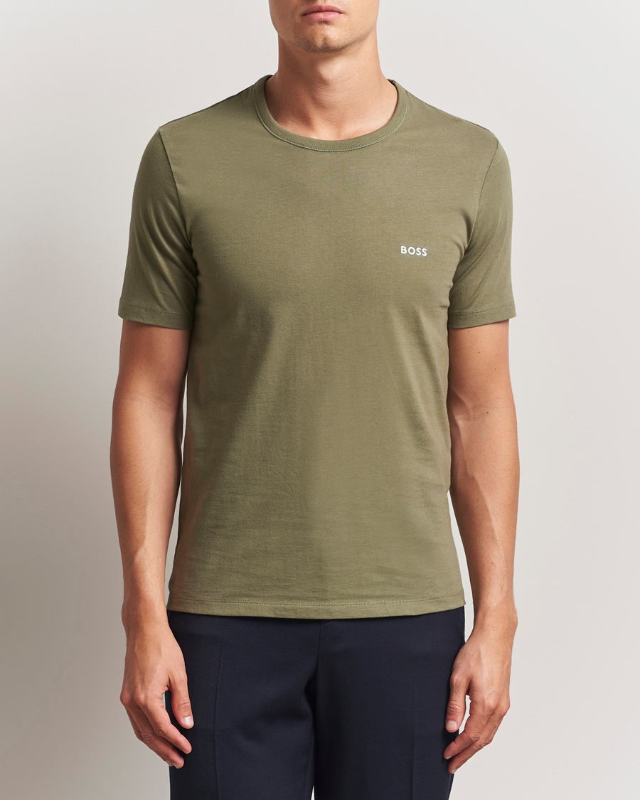 Men | T-Shirts | BOSS BLACK | 3-Pack Crew Neck T-Shirt Grey/Green/Black