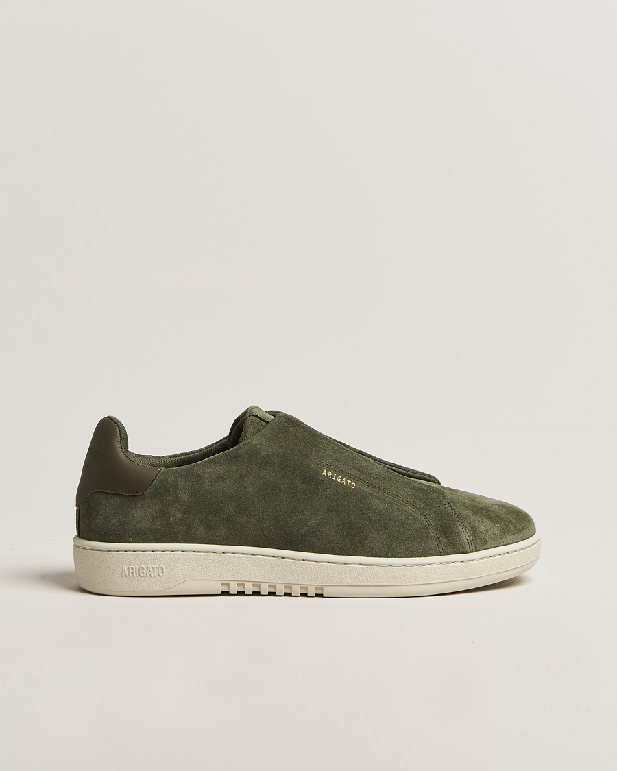 Men | Sneakers | Axel Arigato | Dice Laceless Suede Sneaker Dark Green
