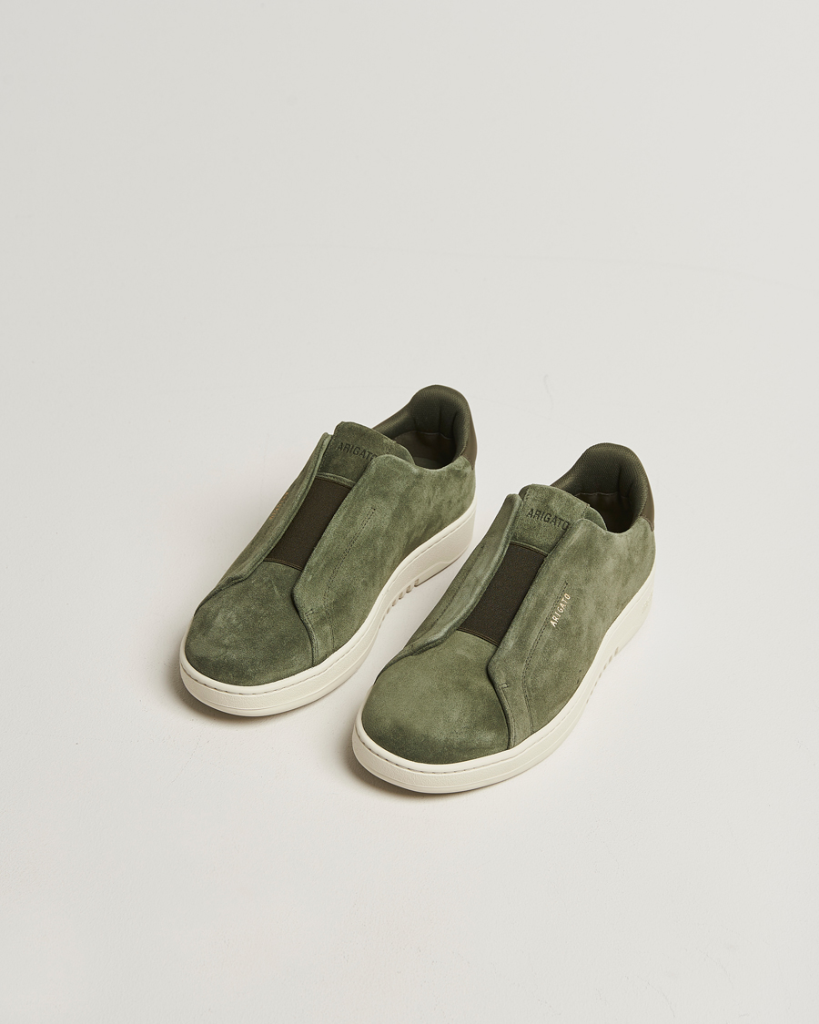Men | Sneakers | Axel Arigato | Dice Laceless Suede Sneaker Dark Green