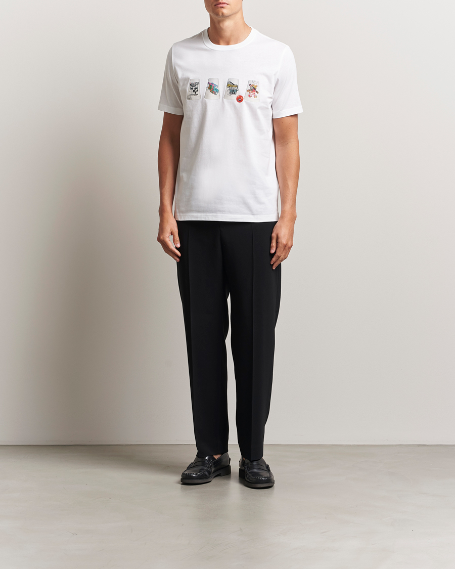 Men | T-Shirts | PS Paul Smith | Cups Crew Neck T-Shirt White