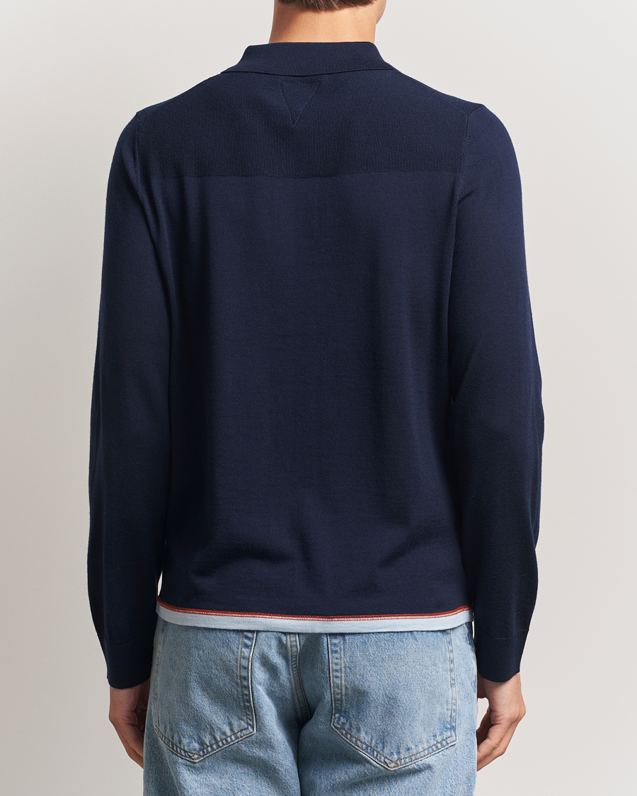 Men | Sweaters & Knitwear | PS Paul Smith | Merino Knitted Full Zip Navy