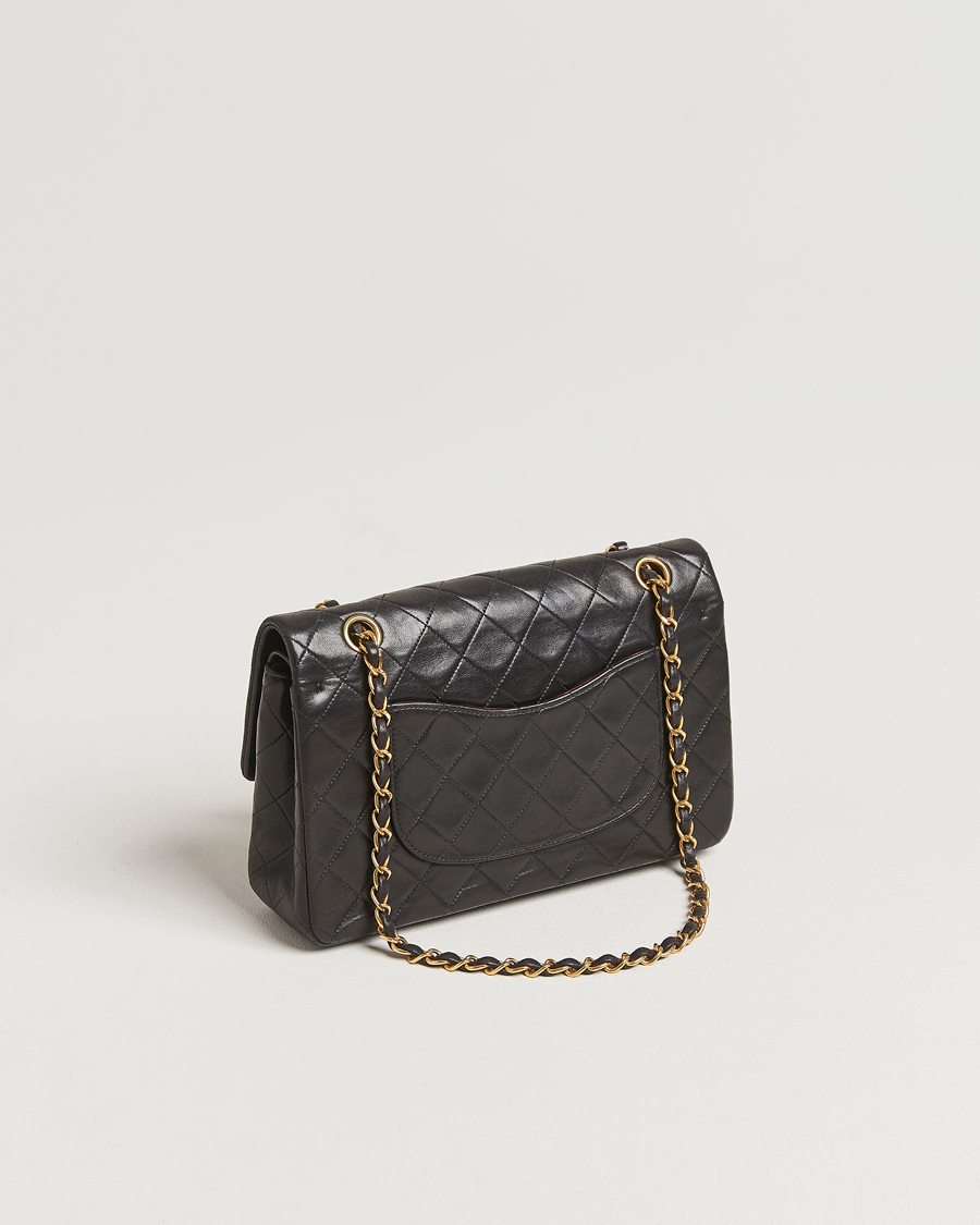 Men | Gifts for Her | Chanel Pre-Owned | Classic Double Flap Medium Lambskin Black