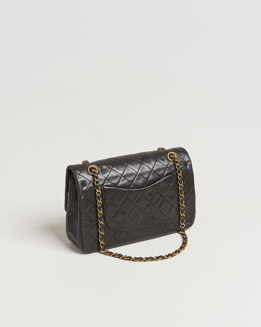 Men | Gifts for Her | Chanel Pre-Owned | Classic Double Flap Medium Lambskin Black